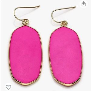 Pink Gemstone Dangle Earring